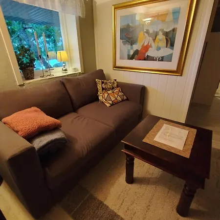 Koselig Liten Med Hyggelig Uteplass Apartamento Kragerø