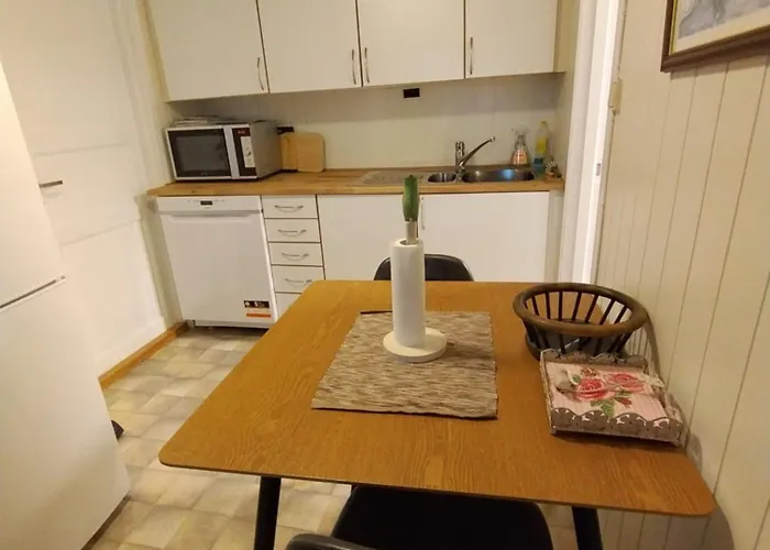 Koselig Liten Med Hyggelig Uteplass